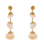 Natural Shell Drop Earrings Supplier - JINYOU 5166 New Arrivals Stainless Steel