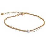 Simulated Pearls Anklet Supplier - JINYOU 4288 Fashion Summer Barefoot Chain