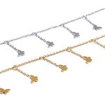 Butterfly Chain Anklet Manufacturer - JINYOU 708 Trendy Stainless Steel Drop