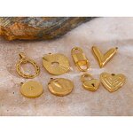 Heart Love Pendant Supplier - JINYOU 0001 Stainless Steel DIY Making