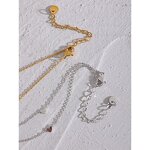 Heart Chain Anklet Manufacturer - JINYOU 1746 Rust Proof Stainless Steel Gold