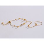 Zircon Beads Bracelet Manufacturer - JINYOU 4547 New Design PVD 16k Gold