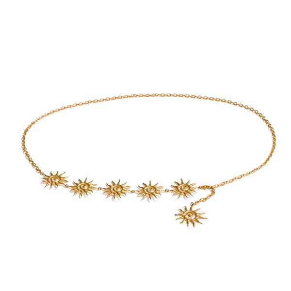 Sun Body Chain Manufacturer - JINYOU 5428 Fashion Stainless Steel Belly Waist