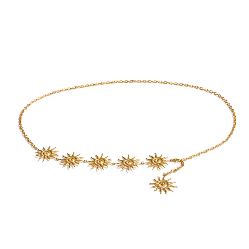 Sun Body Chain Manufacturer - JINYOU 5428 Fashion Stainless Steel Belly Waist