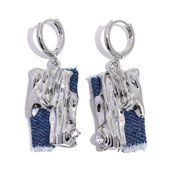 Vintage Denim Earrings Supplier - JINYOU KE001EN Originality Personality Fashion