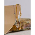 Zircon Heart Anklet Manufacturer - JINYOU 4832 New Arrival Barefoot Stainless