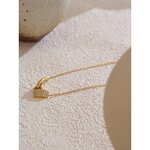 Zircon Heart Necklace Supplier - JINYOU 5187 New Arrival PVD Stainless Steel