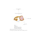 Rose Quartz Ring Manufacturer - JINYOU 069 Exquisite S925 Stone Sterling Silver