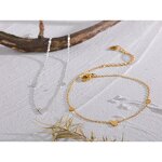 Heart Chain Anklet Manufacturer - JINYOU 1746 Rust Proof Stainless Steel Gold