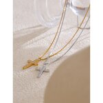 Cross Pendant Necklace Manufacturer - JINYOU 5210 New Arrival 18K Gold Plated