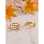 Heart Open Ring Supplier - JINYOU 5350 New Arrival Cubic Zirconia Waterproof