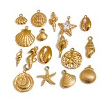 Ocean Shell Pendant Supplier - JINYOU 0110 Starfish Seahorse Conch Stainless