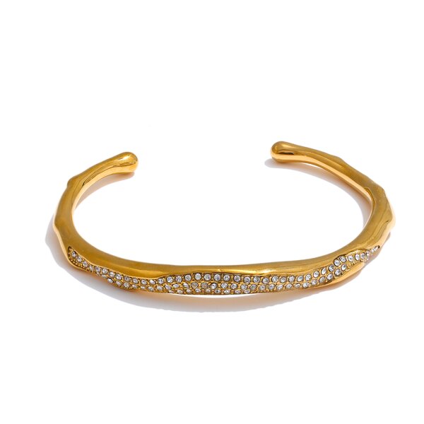 Zircon Open Bracelet Manufacturer - JINYOU 4492 New Arrival Rust Proof Fashion