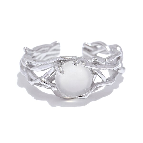 Natural Stone Ring Supplier - JINYOU 099 High Quality Geometric S925 Sterling