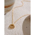 Zircon Circle Necklace Supplier - JINYOU 5186 New Arrival 18K Gold Plated