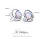 Natural Stone Stud Earrings Manufacturer - JINYOU 097 Fashion CZ Geometric S925