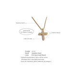 Cross Pendant Necklace Manufacturer - JINYOU 5210 New Arrival 18K Gold Plated