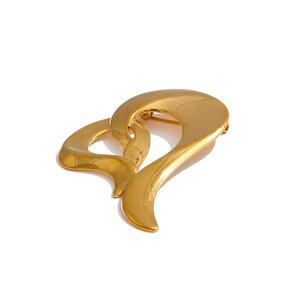 Hollow Heart Brooch Manufacturer - JINYOU 4528 New Arrival Stainless Steel Pin