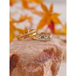 Heart Open Ring Supplier - JINYOU 5350 New Arrival Cubic Zirconia Waterproof