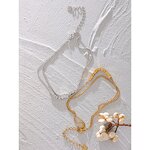 Square Bead Anklet Manufacturer - JINYOU 1816 Waterproof Stainless Steel Layered