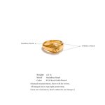 Metal Sun Finger Ring Manufacturer - JINYOU 5513 New Arrival Waterproof PVD