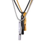 Geometric Pendant Necklace Supplier - JINYOU 5024 Men Basic Simple Stainless