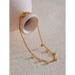 Zirconia Chain Bracelet Supplier - JINYOU 4817 New Arrival Cubic 18K Gold Plated