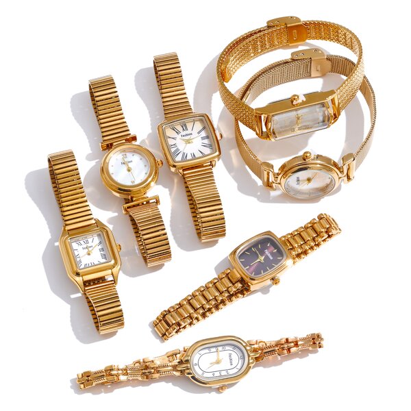 Stainless Steel Watch Supplier - JINYOU 4961 Waterproof Polished 18K Gold