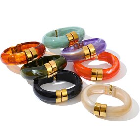 Acrylic Jewelry Bangle Manufacturer - JINYOU 3383 Vintage New Design