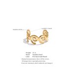 Ocean Style Cuff Bracelet Supplier - JINYOU 5334 Smooth 18k Gold Plated PVD