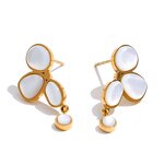 Korean Earrings Manufacturer - JINYOU 1206 Fashion 18K Gold Plated