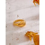 Metal Sun Finger Ring Manufacturer - JINYOU 5513 New Arrival Waterproof PVD