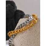 Round Cuban Chain Bracelet Manufacturer - JINYOU 5007 Size 2358mm Stainless Steel