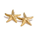 Smooth Starfish Stud Earrings Manufacturer - JINYOU 5179 New Arrival Waterproof