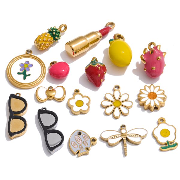 Cartoon Accessories Manufacturer - JINYOU 0185 Cute Fruits Pineapple Strawberry