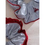 Elastic Hair Tie Supplier - JINYOU 0015 Wholesale Bulk Trendy Woman Blue