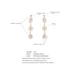 Shell Shape Pendant Earrings Supplier - JINYOU 4183 New Arrivals Stainless Steel