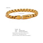 Chain Wrist Bracelet Supplier - JINYOU 5009 Size 2258mm Stainless Steel