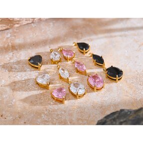 Shiny Heart Pendant Supplier - JINYOU 0098 Exquisite Stainless Steel Colorful