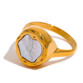 Sea Shell Ring Manufacturer - JINYOU 2155 Casting 18K Gold Tarnish Free