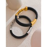 Twisted Wide Bangle Supplier - JINYOU 5452 Design 65mm Stainless Steel 18K