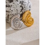 Conch Shape Brooch Manufacturer - JINYOU 5172 New Arrival Stainless Steel