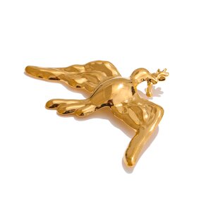Metal Bird Brooch Manufacturer - JINYOU 5514 New Arrival Waterproof Stainless