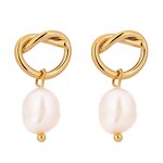 Freshwater Pearls Earrings Supplier - JINYOU 725 Trendy Fashion Copper Gold