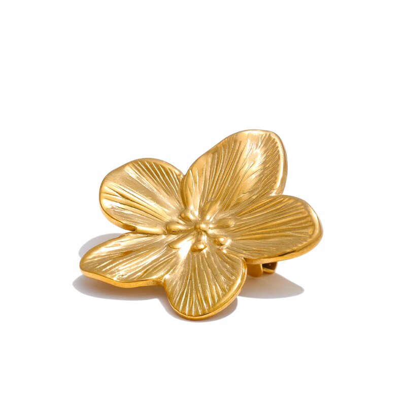 Metal Flower Brooch Supplier - JINYOU 5054 New Arrival Waterproof PVD Stainless