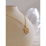 Zircon Snowflake Necklace Manufacturer - JINYOU 5204 New Arrival 18K Gold Plated