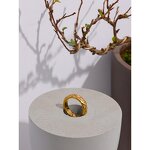Sun Moon Star Ring Supplier - JINYOU 428 Waterproof Stainless Steel 18K Gold