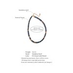 Stone Beads Necklace Manufacturer - JINYOU 4268 Trendy Colorful Waterproof