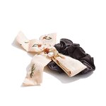 Two Color Hair Tie Supplier - JINYOU 0035 Fashionable Bow Shaped Floral Pearl