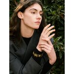 Starfish Cuff Bracelet Manufacturer - JINYOU 2726 Shell Sun Shape Metal PVD